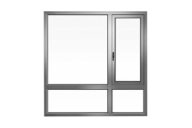 Ventana de casement de perfil de aluminio de puente roto de la serie 85