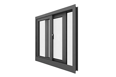 Fenêtre coulissante de profil en aluminium de pont cassé de la série 85